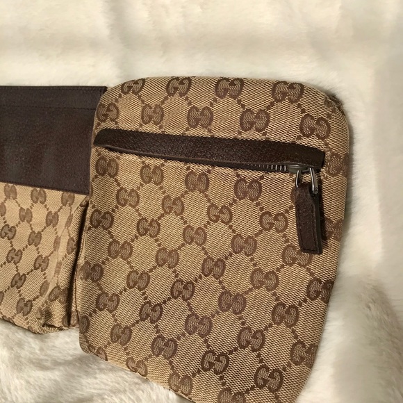 GUCCI Brown Canvas Fanny Pack - Picture 6 of 8